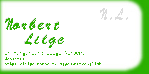 norbert lilge business card